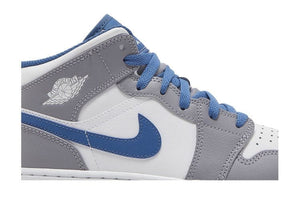Air Jordan 1 Mid GS Cement True Blue