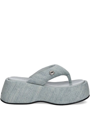 denim slides