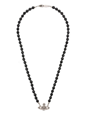 Messaline orb-embellished necklace