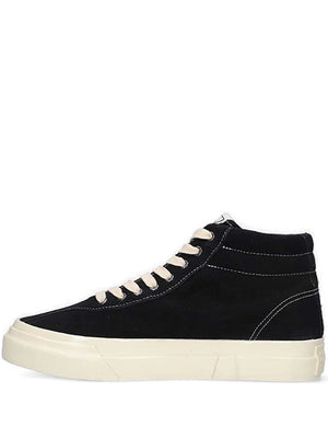 suede high-top trainers