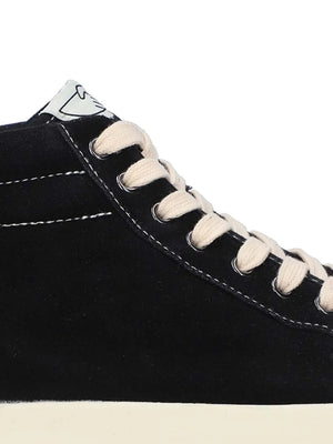 suede high-top trainers
