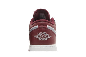 JORDAN 1 LOW WHITE BORDEAUX (GS)