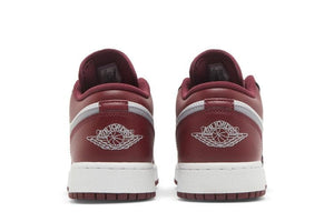 JORDAN 1 LOW WHITE BORDEAUX (GS)