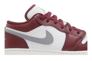 JORDAN 1 LOW WHITE BORDEAUX (GS)