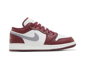 JORDAN 1 LOW WHITE BORDEAUX (GS)