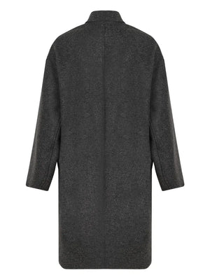 double-breasted wool coat