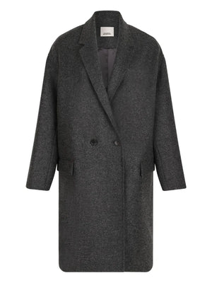 double-breasted wool coat