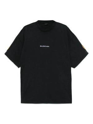 logo-embroidered sleeve-patch T-Shirt