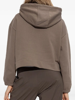 logo-embroidered zip-up Hoodie