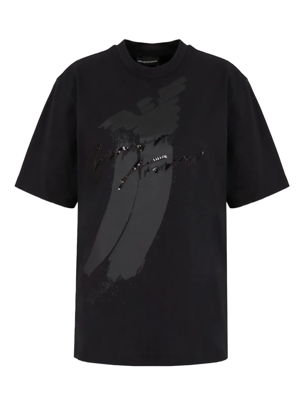 eagle-logo sequin-embellished T-Shirt