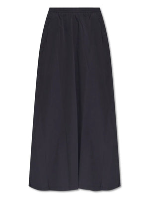 elasticated-waist pocket skirt