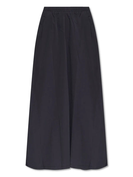 elasticated-waist pocket skirt