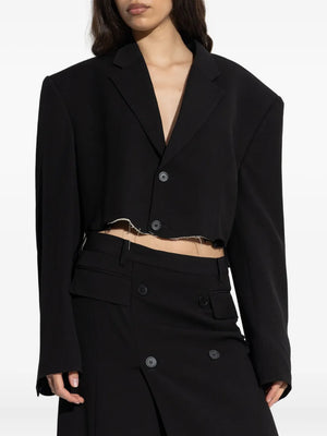 single-breasted notched lapels blazer