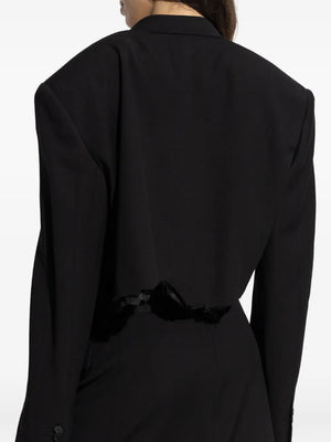 single-breasted notched lapels blazer