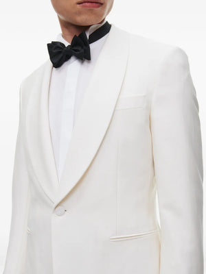 shawl-collar single-breasted suit jacket