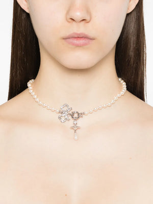 Rigoberta bow-detail necklace