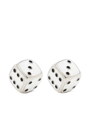 X Derrick Adams Dice earrings