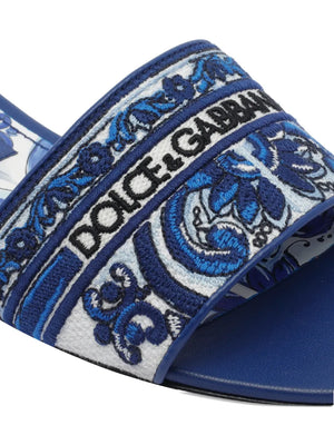embroidered-logo sandals