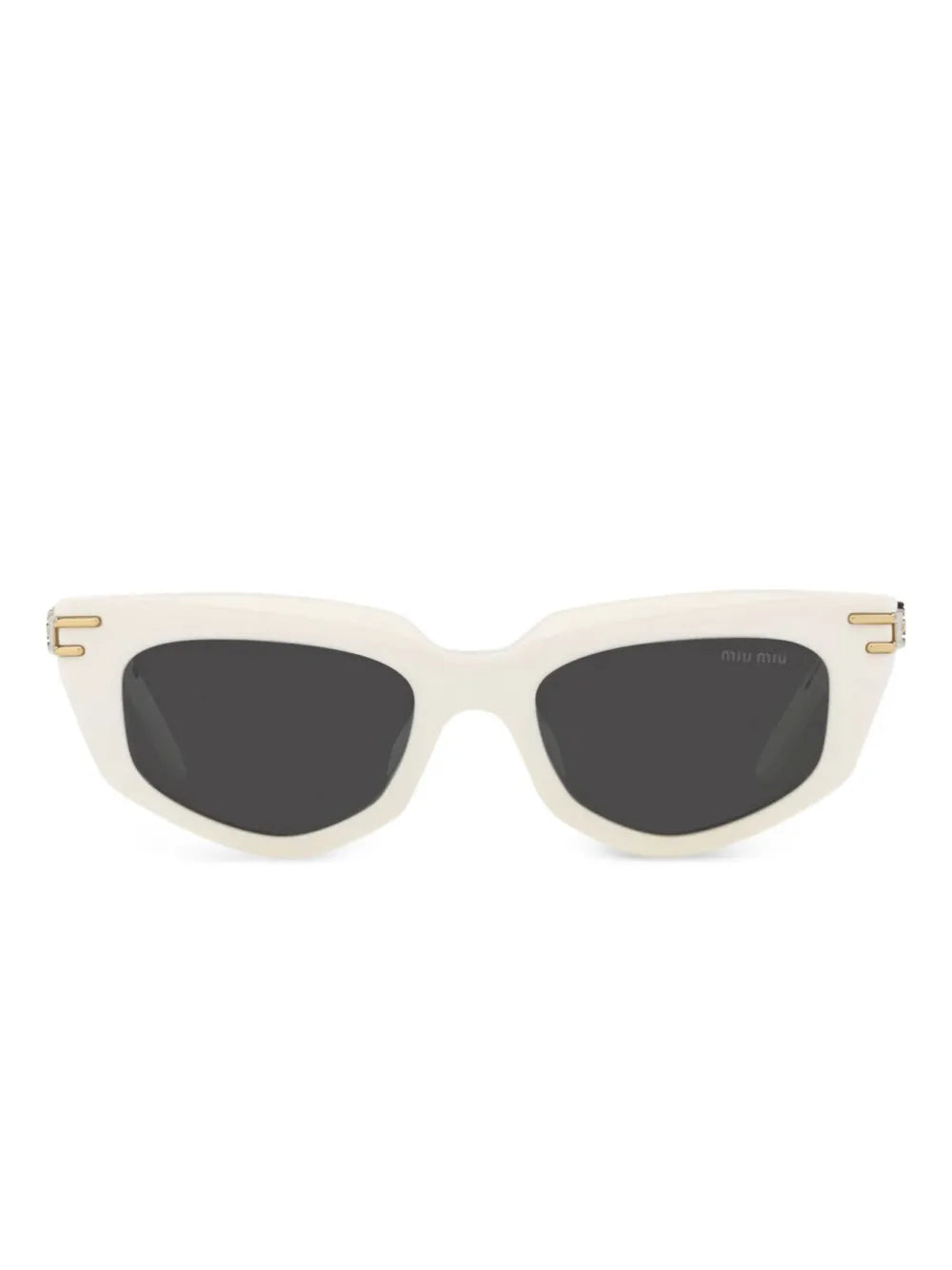 cat-eye metal-temple sunglasses