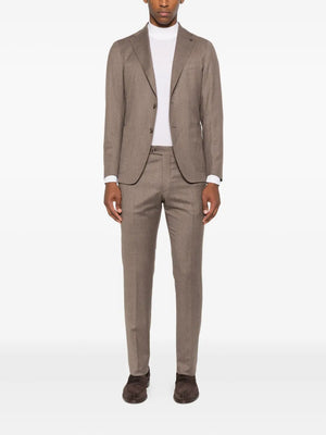 single-breasted tailored-trousers suit