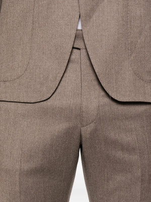 single-breasted tailored-trousers suit