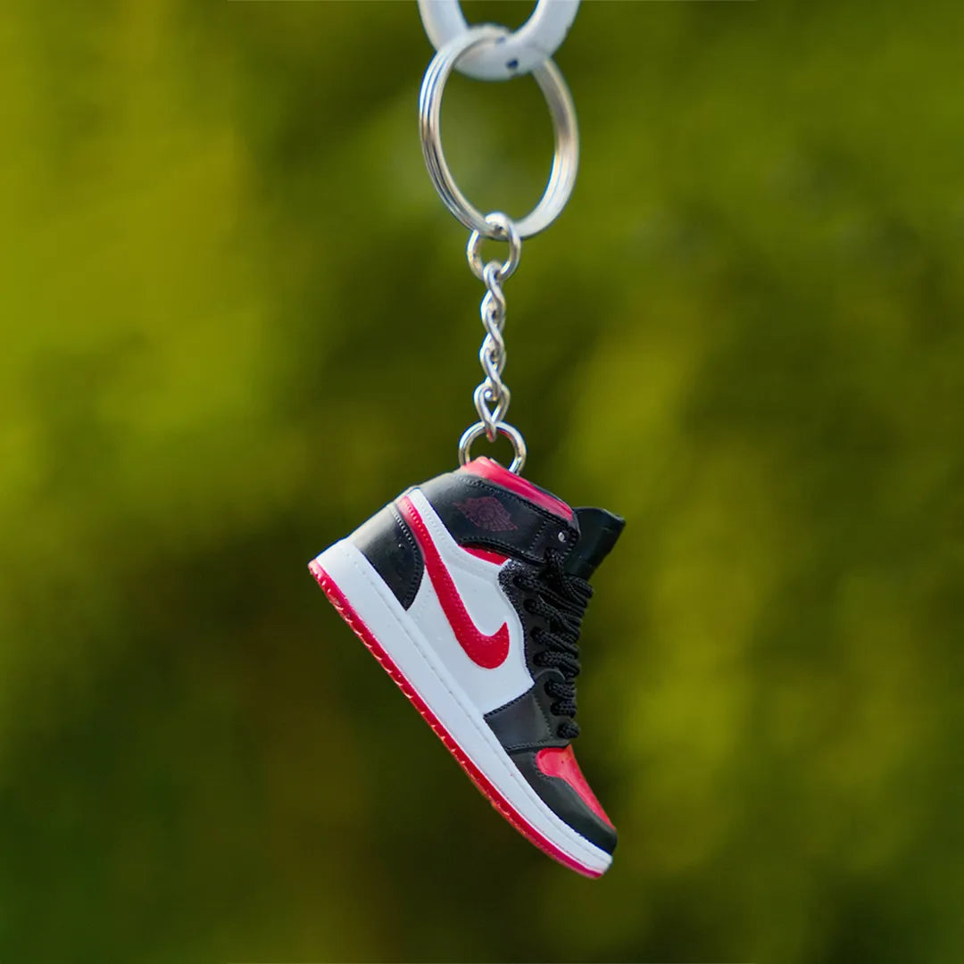 3D sneaker keychain AJ1 High Gym Red Unc