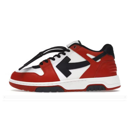 OFF-WHITE Out Of Office OOO Low Tops Black White Red