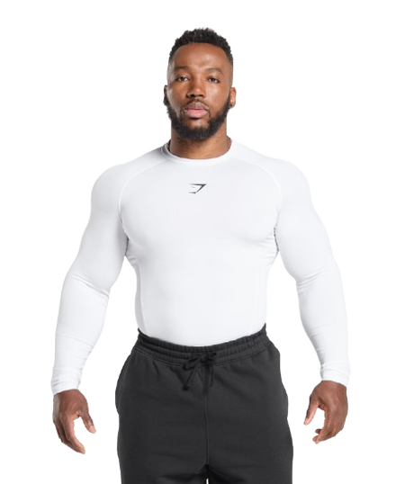 Gymshark Element Baselayer Long Sleeve T-Shirt - White