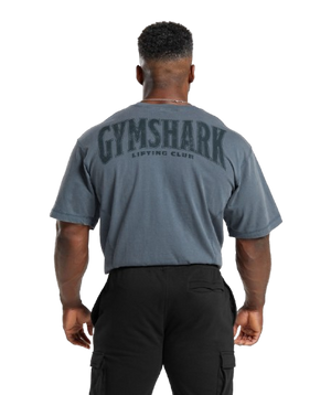 Gymshark Heritage Washed T-Shirt - Titanium Blue