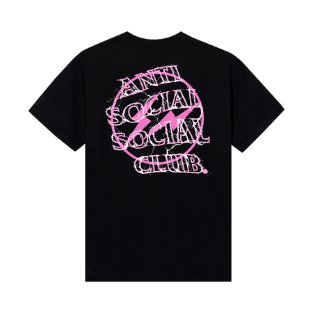 Anti Social Social Club x Fragment Pink Bolt T-Shirt