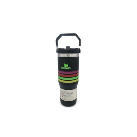 Stanley IceFlow Flip Straw Tumbler (Black Stripes)