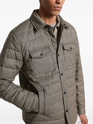 quilted houndstooth jacket