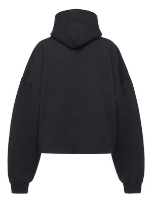 logo-plaque cotton Hoodie