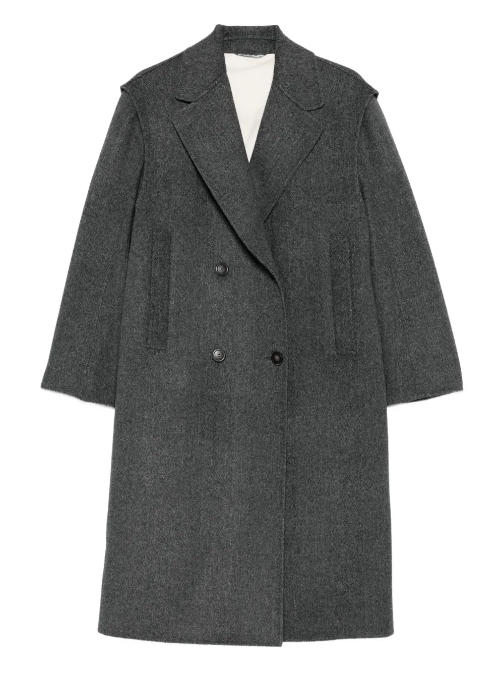 double-breasted wool coat