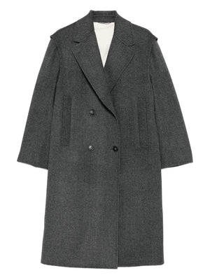 double-breasted wool coat