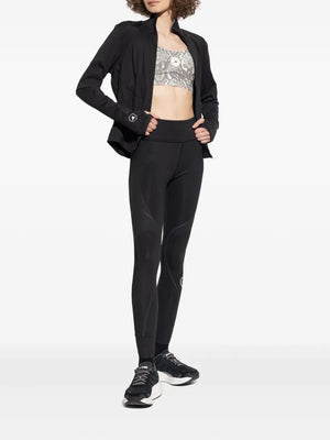 racer-back snake-print sports bra