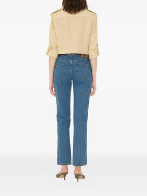 straight five-pocket jeans