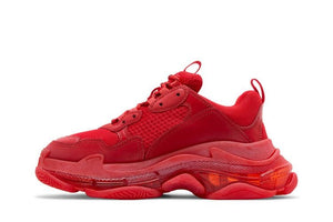 Balenciaga Triple S Sneaker Clear Sole - Red