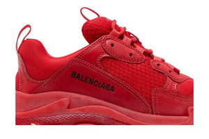 Balenciaga Triple S Sneaker Clear Sole - Red