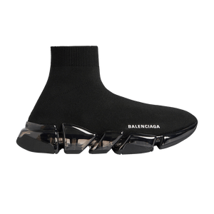 Balenciaga Speed 2.0 Sneaker Clear Sole - Black