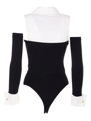 embroidered-logo bodysuit