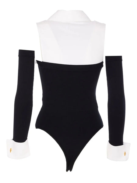 embroidered-logo bodysuit
