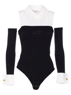 embroidered-logo bodysuit