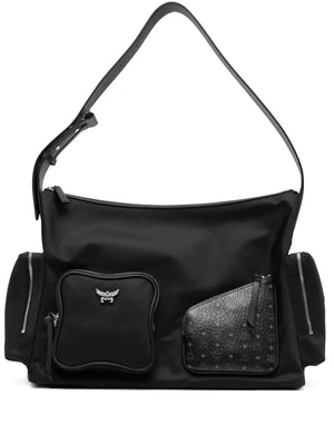 monogram-pattern shoulder bag