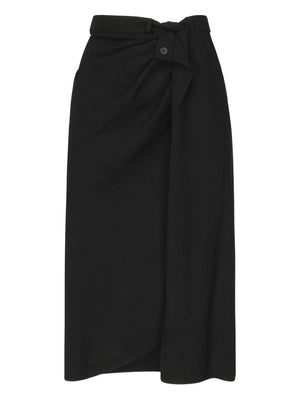 knotted-detail maxi skirt