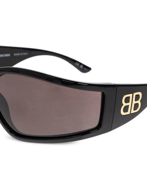 rectangle-frame branded sunglasses
