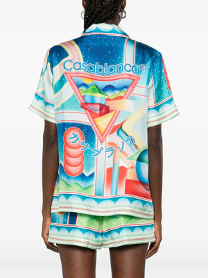 printed silk shirt