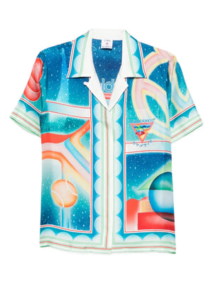 printed silk shirt