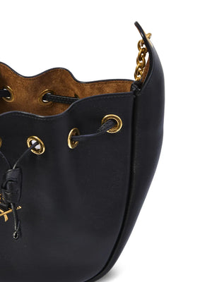 Cassandre drawstring leather shoulder bag