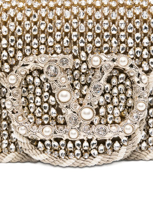 Locò crystal-embellished top-handle bag